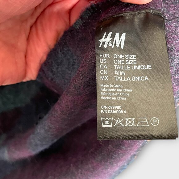 🍂🍁 H&M Blanket Scarf Shawl Southwestern Tribal Aztec Pattern EUC - Picture 3 of 5